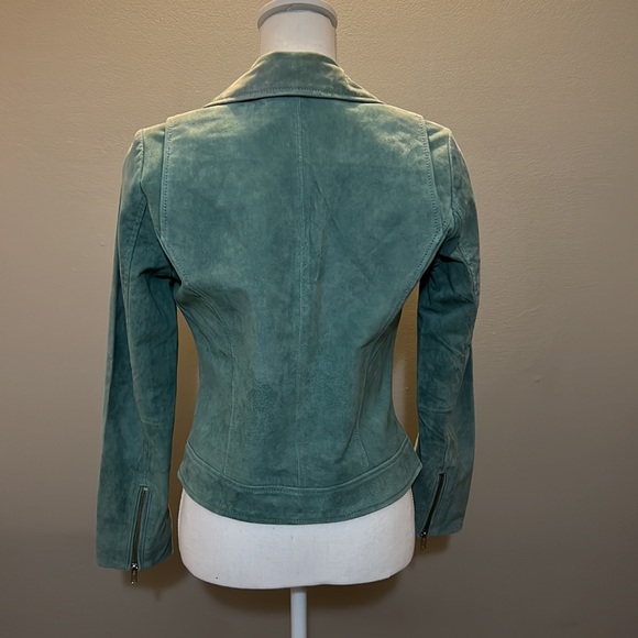 Current Air genuine suede leather motorcycle jacket - Picture 3 of 6